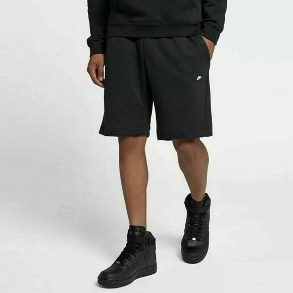 Nike Other - Nike Men’s Sportswear Optic Double Knit Cotton Tech Shorts in Black 9” Size L